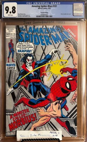 Amazing Spider-Man #101 9.8 CGC KEY: 1992 2nd print with silver background