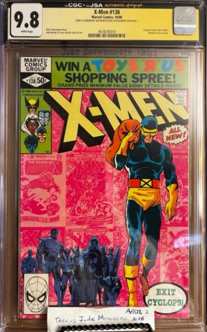 Uncanny X-Men #138 9.8 CGC SS Signed by Chris Claremont! KEY: Cyclops leaves the X-Men