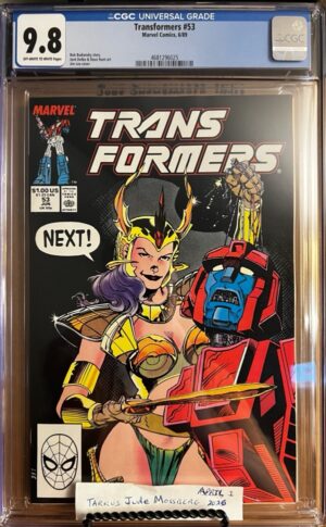 Transformers #53 9.8 CGC KEY: Cover art by Jim Lee