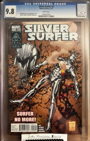 Silver Surfer #2 9.8 CGC KEY: RARE/HTF Carlo Pagulayan cover