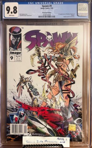 Spawn #9 Newsstand 9.8 CGC KEY: 1st app of Angela
