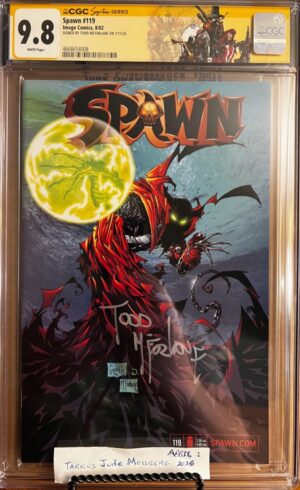 Spawn #119 9.8 CGC SS Signed by Todd McFarlane! KEY: 1st cameo app of Gunslinger Spawn