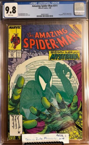 Amazing Spider-Man #311 9.8 CGC KEY: Cover art by Todd McFarlane featuring Mysterio