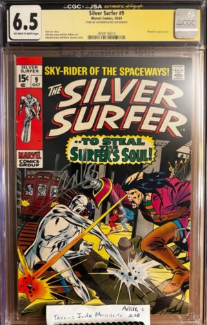 Silver Surfer #9 6.5 CGC SS Signed by Stan Lee! KEY: 4th app of Mephisto