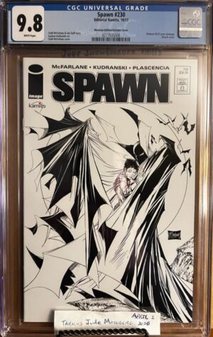 Spawn #230 MEXICAN 9.8 CGC KEY: UNICORN! RARE!! Sketch cover.