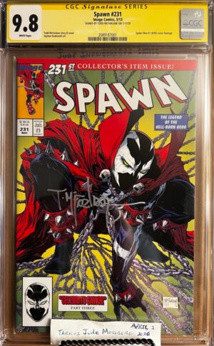 Spawn #231 9.8 CGC SS Signed by Todd McFarlane! KEY: Spider-man #1 Homage!