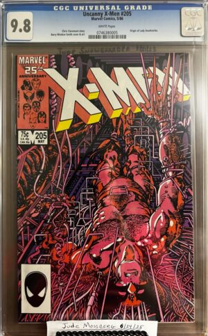 Uncanny X-Men #205 9.8 CGC KEY: Barry Windsor-Smith classic cover