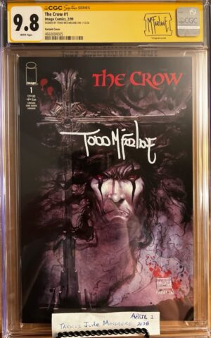 Crow #1 9.8 CGC SS Signed by Todd McFarlane KEY: Variant 1999 Image