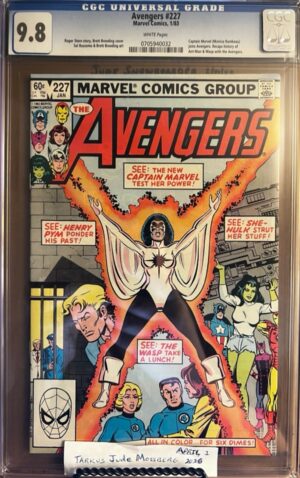 AVENGERS #227 9.8 CGC KEY: 2nd app of Captain Marvel, Monica Rambeau