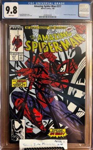 AMAZING SPIDER-MAN #317 9.8 CGC KEY: 4th app of Venom/2nd full app!
