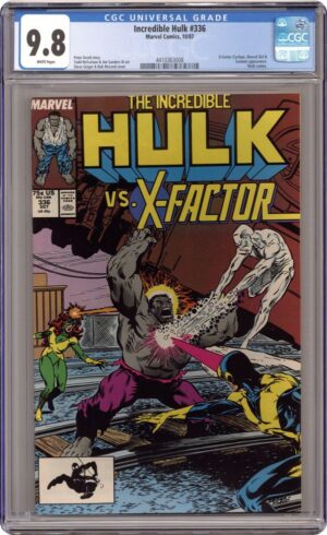 Incredible Hulk #336 9.8 CGC KEY: Todd's 1st art on any X-Men Characters!