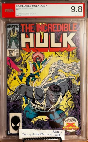 Incredible Hulk #337 9.8 PSA KEY: Todd McFarlane inside Art!