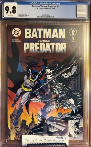 BATMAN VERSUS PREDATOR #1 9.8 CGC KEY: Andy & Adam Kubert art