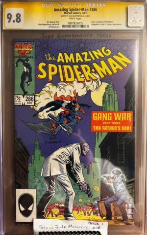 Amazing Spider-Man #286 9.8 CGC SS Signed by Alan Kupperberg! RARE SIG!!