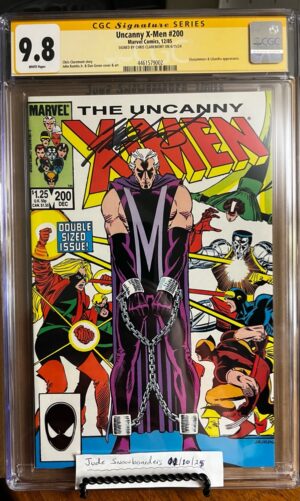 Uncanny X-Men #200 9.8 CGC SS Signed by Chris Claremont! KEY: 'Trial of Magneto'