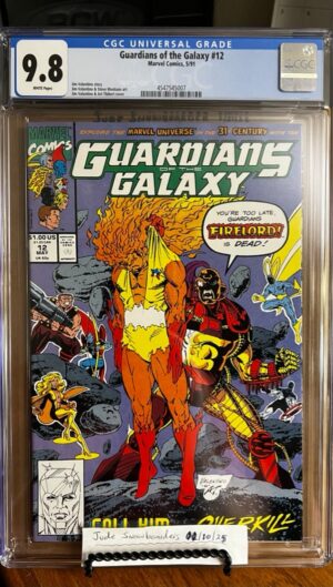 Guardians of the Galaxy #12 9.8 CGC KEY: 1st app of Wileaydus who becomes the 30th Century Spirit of Vengeance