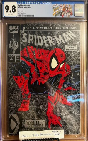 Spider-Man #1 9.8 CGC Silver Cover KEY: Todd McFarlane