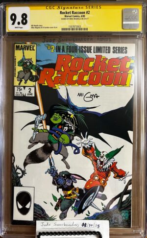 Rocket Raccoon #2 9.8 CGC SS Signed by Mike Mignola