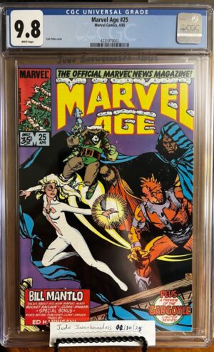 Marvel Age #25 9.8 CGC KEY: 4th App of Rocket Raccoon