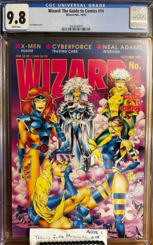 Wizard #14 9.8 CGC KEY: Art Thibert & Neal Adams interviews