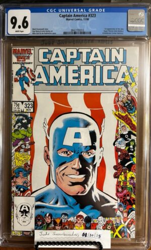 Captain America #323 9.6 CGC KEY: 1st app of John Walker as Super-Patriot, later becomes U.S. Agent