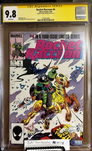 Rocket Raccoon #4 9.8 CGC SS Signed by Mike Mignola