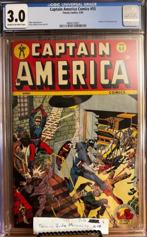 Captain America Comics #55 3.0 CGC KEY: 1946 Golden Age/Human Torch backup story