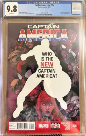 Captain America #25 9.8 CGC KEY: 1st app of Sam Wilson as Captain America. Vol. 7 2014