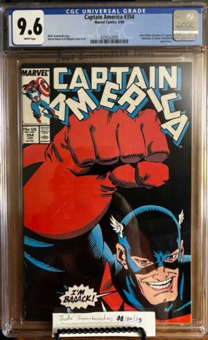 Captain America #354 9.6 CGC KEY: 1st full app and cover of John Walker as U.S. Agent,