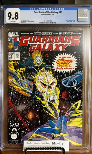 Guardians of the Galaxy #13 9.8 CGC KEY: 1st app of Spirit of Vengeance, Ghost Rider of the future