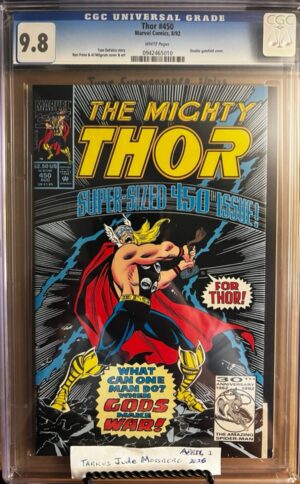 Thor #450 9.8 CGC KEY: 1st app of Bloodaxe