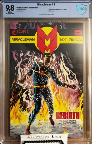 Miracleman #1 9.8 CBCS DOUBLE COVER! KEY: 1st cover 9.6, interior cover 9.8