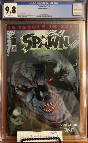 Spawn #211 9.8 CGC KEY: Only 19 Blue labels! Copies ordered by retailers: 13,526