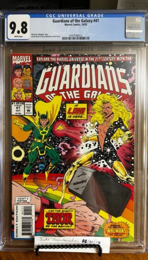 Guardians of the Galaxy #41 9.8 CGC KEY: 1st app of an overweight Thor