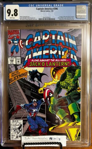 Captain America #396 9.8 CGC KEY: 1st app of the second Jack O' Lantern (Steven Mark Levins)