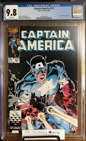 Captain America #321 9.8 CGC KEY: 1st team app of U.L.T.I.M.A.T.U.M.