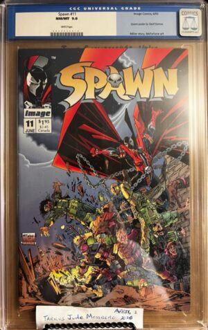 Spawn #11 9.8 CGC KEY: Spawn poster by Geof Darrow
