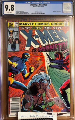 Uncanny X-Men #150 NEWSSTAND 9.8 CGC KEY: Origin of Magneto