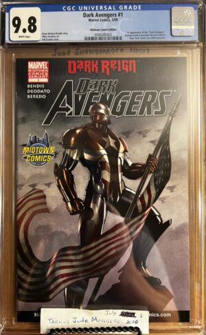 Dark Avengers #1 9.8 CGC KEY: Midtown Comics Edition+D91D96B93:C96B85:D96B79:D96DB71:D96