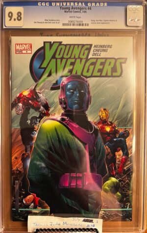 Young Avengers #4 9.8 CGC KEY: Cover art featuring Kang