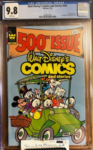 Walt Disney's Comics and Stories #500 9.8 CGC KEY: Distributed in multi-packs only!