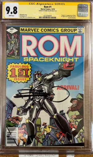Rom #1 9.8 CGC SS Signed by Frank Miller! KEY: 1st app and origin of ROM!
