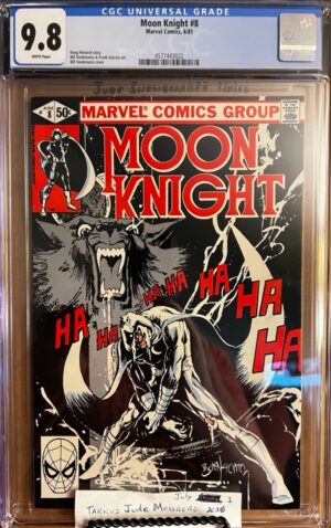 Moon Knight #8 9.8 CGC KEY: Cover art by Bill Sienkiewicz