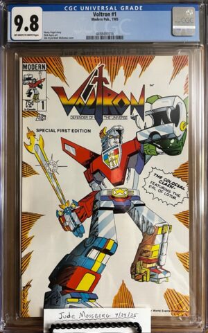 Voltron #1 9.8 CGC KEY: 1st app of Voltron in U.S. comics