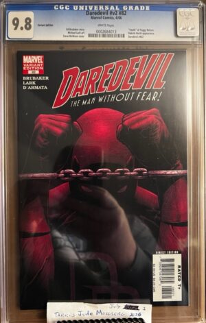 Daredevil #82 9.8 CGC Variant KEY: 'The Devil in Cell-Block D': 1st app of Iron Fist impersonating Daredevil