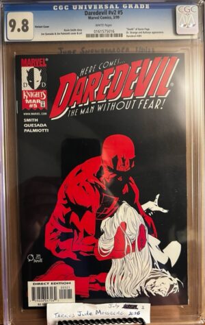 Daredevil #5 9.8 CGC Vol. 2 Variant KEY: Death of Karen Page