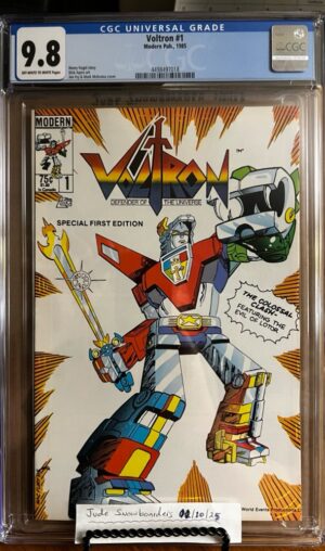 Voltron #1 9.8 CGC KEY: 1st app of Voltron in U.S. comics