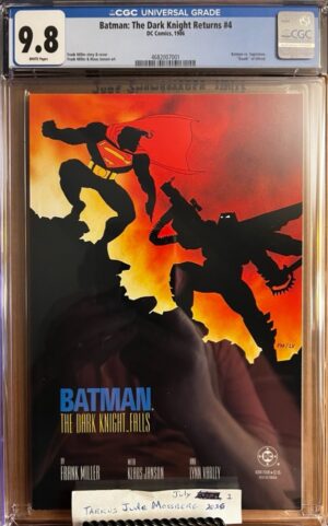 Batman: The Dark Knight Returns #4 9.8 CGC KEY: Death of Alfred/Classic battle of Batman vs Superman