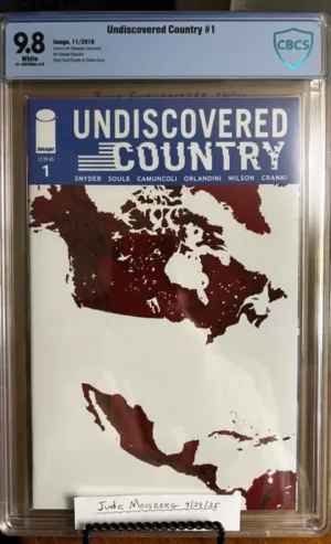 Undiscovered Country #1 9.8 CBCS KEY: Scott Snyder and Charles Soule are writing the screenplay for New Republic Pictures!