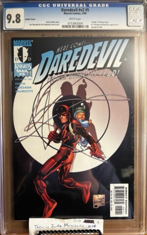 Daredevil #5 9.8 CGC Vol. 2 KEY: Death of Karen Page